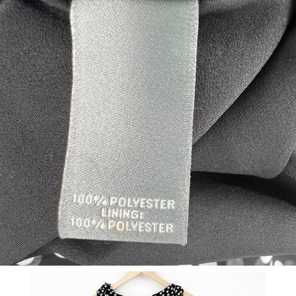 Neiman Marcus Black White Bow Detail Polka Dot Asymmetrical Hem Party Dress 14 - Picture 4 of 9